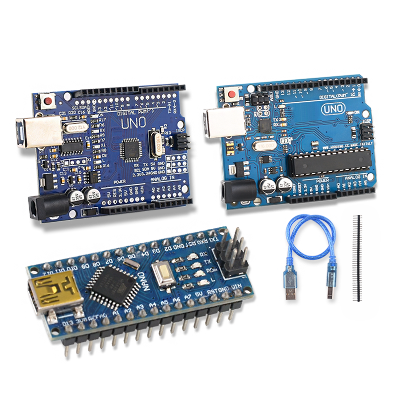 适用Arduino UNO R3改进开发板 ATmega328P单片机套件 机械手臂创客套件-Taobao-Tmall