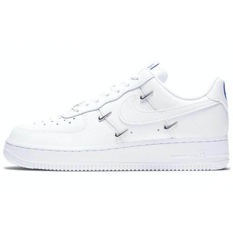 Nike/耐克AirForce107LX "Chrome Luxe" 板鞋 女款白蓝CT1990-100