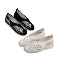 Old Beijing handmade cloth shoes childrens embroidered shoes Chinese style boys Hanfu shoes ancient style dance performance shoes canvas shoes