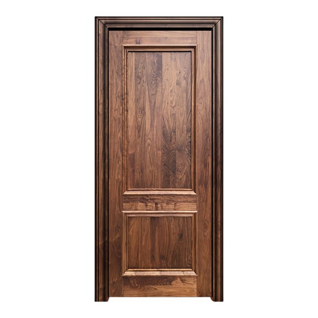 North American black walnut pure wood door interior door solid wood door bedroom door all solid wood whole house custom wardrobe cabinet