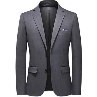 Romon men's slim suit 2022 professional tooling wedding groom dress new business suit two-piece suit