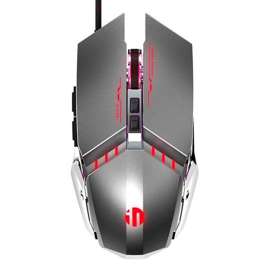 英菲克W2鼠标有线游戏宏电竞机械金属吃鸡电脑网吧台式USB笔记本