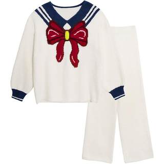 Miss Curious Women's Pajamas Half-Fleece Coral Autumn and Winter Thickened Fleece-Lined Wearable Homewear Set 2025 New Model