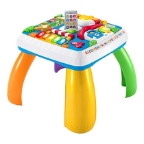(Self-operated) Fisher-Price Smart Play Baby Learning Table Multifunctional Bilingual Game Table Early Education Baby Toy Growth