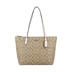 COACH/Coach Women's Tote Bag Shoulder Bag Shopping Bag Mommy Bag Large Bag ກະຕ່າຜັກ 4455