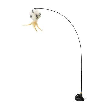 Powerful suction cup teasing cat stick self-satisfaction artifact resistant to scratching and biting