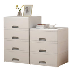 Home Bedside Table Bedroom Drawer-Type Storage Cabinet Living Room Storage Cabinet Multi-Layer Bathroom Japanese-Style Storage Cabinet