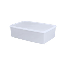 Huierxin crisper plastic box commercial food-grade rectangular refrigerator storage sealed large-capacity ice powder box