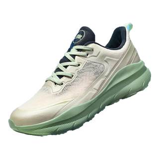 保罗第一品秋季网面透气男式运动鞋女轻便减震纯黑耐脏跑步鞋子