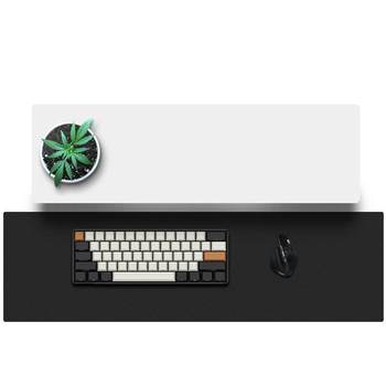 Widening monitor and elevated desktop keyboard storage rack