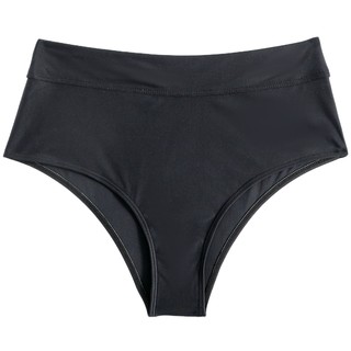 高腰三角比基尼泳裤女欧美宽腰防勒显瘦性感紧身包臀纯色印花跨境