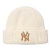 Korean genuine MLB hat 2025 new winter NY knitted hat warm woolen hat versatile LA cold hat for men and women