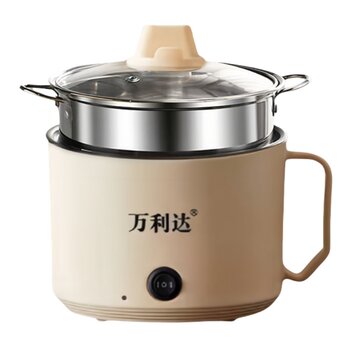 Electric cooking pot for household dormitories multifunctional pot instant noodles small electric pot for one person small all-in-one hot pot steaming and frying