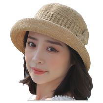Spring and Autumn Womens New Fashion Hat Folding Sun Hat Autumn Knitted Fisherman Hat Womens British Casual Versatile Basin Hat