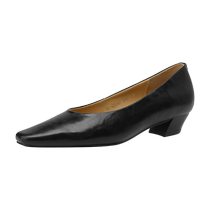 Daphne French style womens summer shallow slip-on mid-heeled womens shoes 2024 new womens temperament small leather shoes
