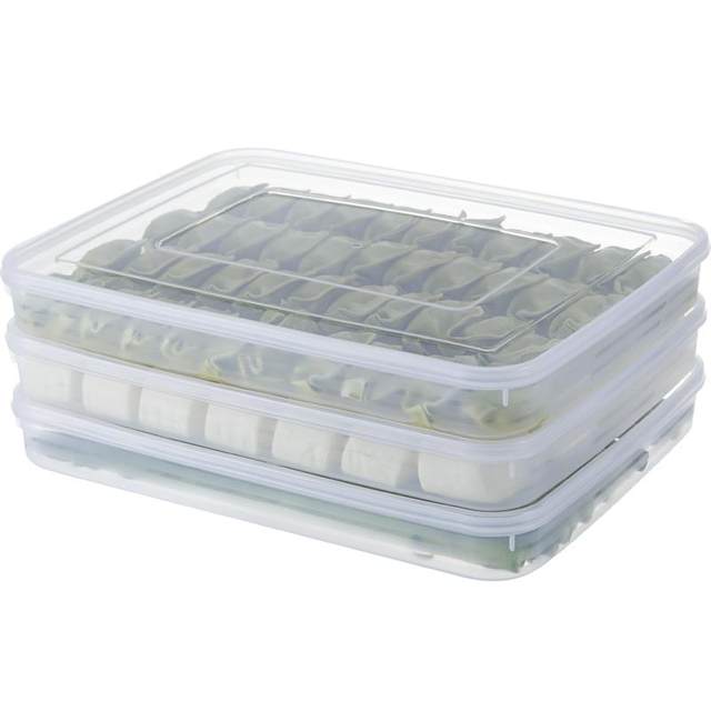 Multi-layer refrigerator dumpling storage box quick freezing