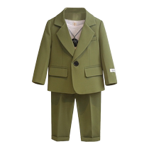 Luo Meng boys casual suit new Korean style childrens suit spring and autumn baby dress piano performance suit