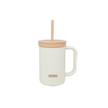 (Self-operated) THERMOS thermos cup with straw for men and women students large capacity office water cup