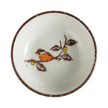 Dish hand-painted underglaze dipped dish japanese retro
