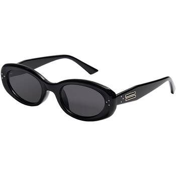Camel retro cat-eye sunglasses showing small polarizer
