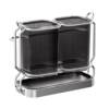 Can be used on the countertop and can be wall-mounted. The chopstick holder is moisture-proof and rust-proof.