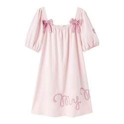 Leding Melody summer dress cute girl short-sleeved princess pajamas dress cotton nightdress female summer home service