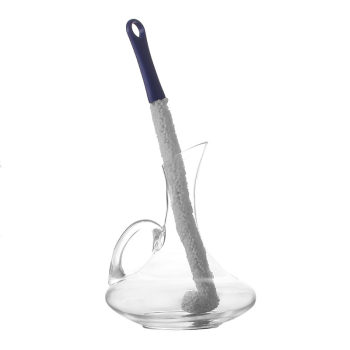 Multifunctional wine decanter brush, ແປງຈອກແກ້ວ, ແປງອະນາໄມຂວດເຫລົ້າທີ່ເຮັດໄດ້, ແປງແກ້ວເຫລົ້າທີ່ເຮັດຈາກສີແດງ, ສາມາດງໍໄດ້