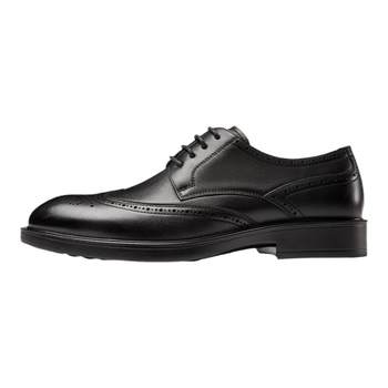 Aokang british formal leather shoes genuine brogue engraved