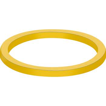 Ming brand jewelry gold solid ring