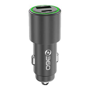 360 car charger 66w super fast charging usb+c