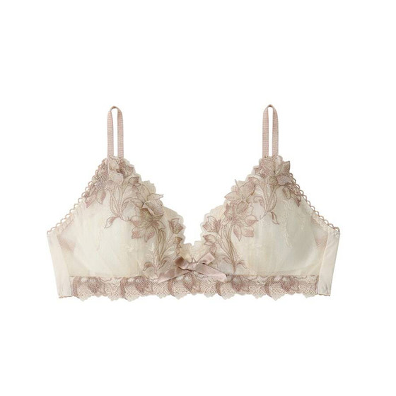 
[99 seconds] Japanese Risa Magli genuine steel-free bra girl sleep French triangle cup 552