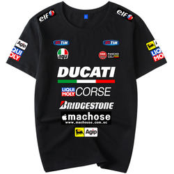 ເຄື່ອງນຸ່ງຂີ່ລົດຖີບ Ducati Corse ຝ້າຍແຂນສັ້ນເສື້ອຍືດຜູ້ຊາຍແລະຜູ້ຍິງແບບດຽວກັນ motogp ໂຮງງານຜະລິດເຄື່ອງນຸ່ງລົດຈັກ