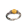 Dian Qingtang Pure Silver 925 Gold God of Wealth Ring