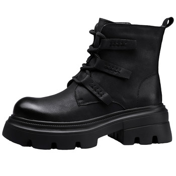 Men's genuine leather breathable autumn and winter new style martin boots