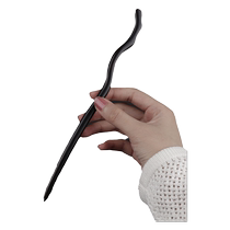 Natural ebony hairpin ancient style hairpin extended wooden hairpin simple temperament womens cheongsam and Hanfu