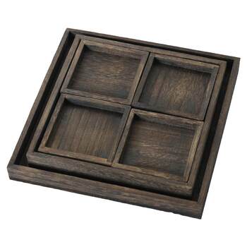 Youmu tray tea tray retro solid wood
