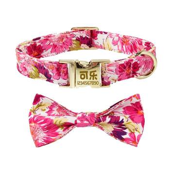 Engraved anti-lost leash collar neck collar