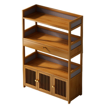 Tea cabinet household tea cabinet storage rack