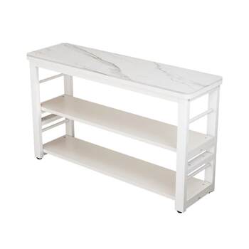 Simple modern multi-layer floor-to-ceiling kitchen shelves
