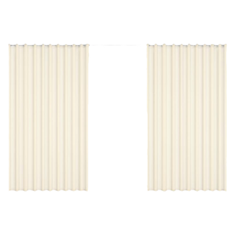 Cream vertical blinds double gauze curtains