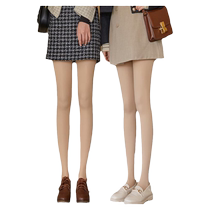 Bare leg artifact womens autumn and winter nude skin color pantyhose plus velvet thickened stockings spring and autumn thin flesh-colored leggings