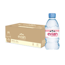 (Self-operated) Evian Evian pure natural mineral water weakly alkaline purified water drinking water 330ml*24 bottles
