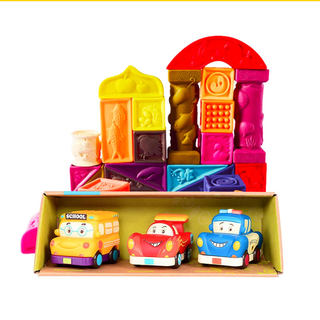 B. bile soft plastic building blocks, educational stacking rings, early education toys