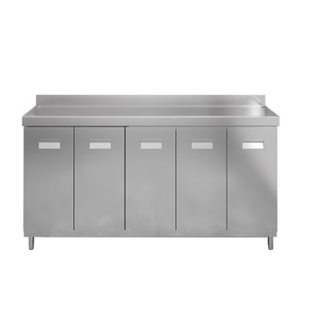 Stainless steel kitchen cabinets stove cabinets sink sink vegetable washing integrated storage cabinet chopping board cabinet rental apartment