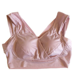 Large size thin full-cup bra for fat mm push-up no-wire vest style breast-shrinking seamless sports bra for sleep