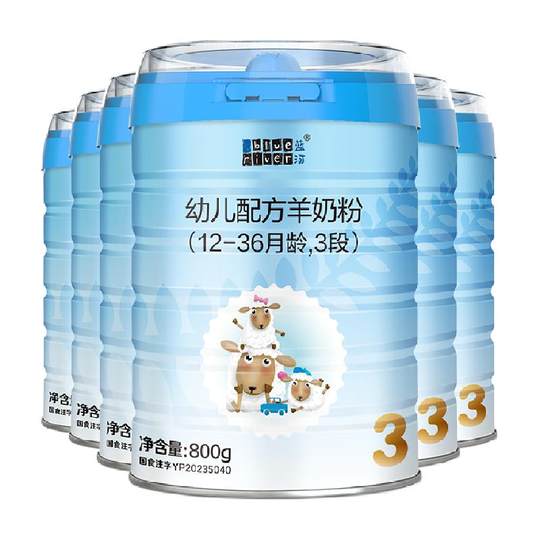 Овечье молоко Blue River New National Standard, 3 секции, 800 г, 6 банок