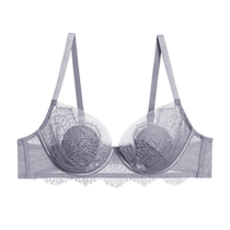 Small Highlight Petal Bra Thin Style Big Breasts Make Big Breasts Smaller Small Breasts Push-Up Bra