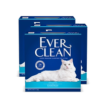(Self-operated) American everclean platinum diamond cat litter bentonite imported blue white green purple and red label 11 3KG*3