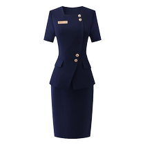 Formal occasion suit suit top hotel management uniform new short-sleeved front desk work clothes female professional temperament