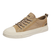 Jeep Jeep mens canvas shoes 2024 new spring all-match cloth shoes mens breathable sports and leisure sneakers